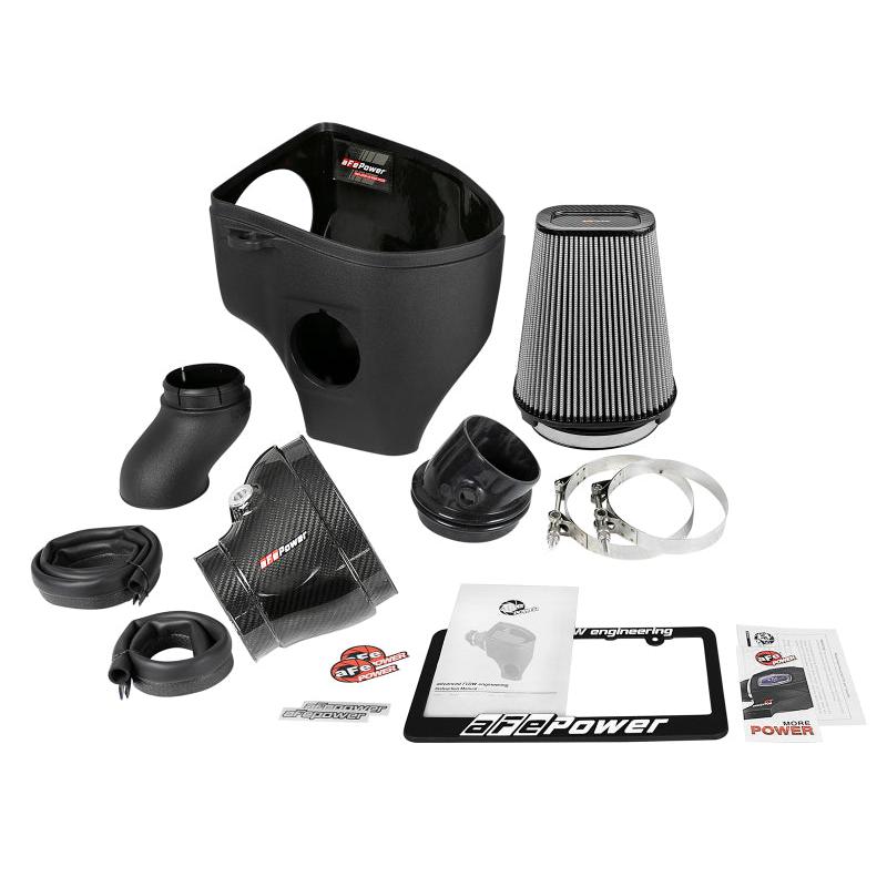 aFe Magnum Force Stage-2 Track Series Carbon Fiber AIS w/Pro Dry S Media-18 Dodge Challenger V8-6.2L-SR1 Performance