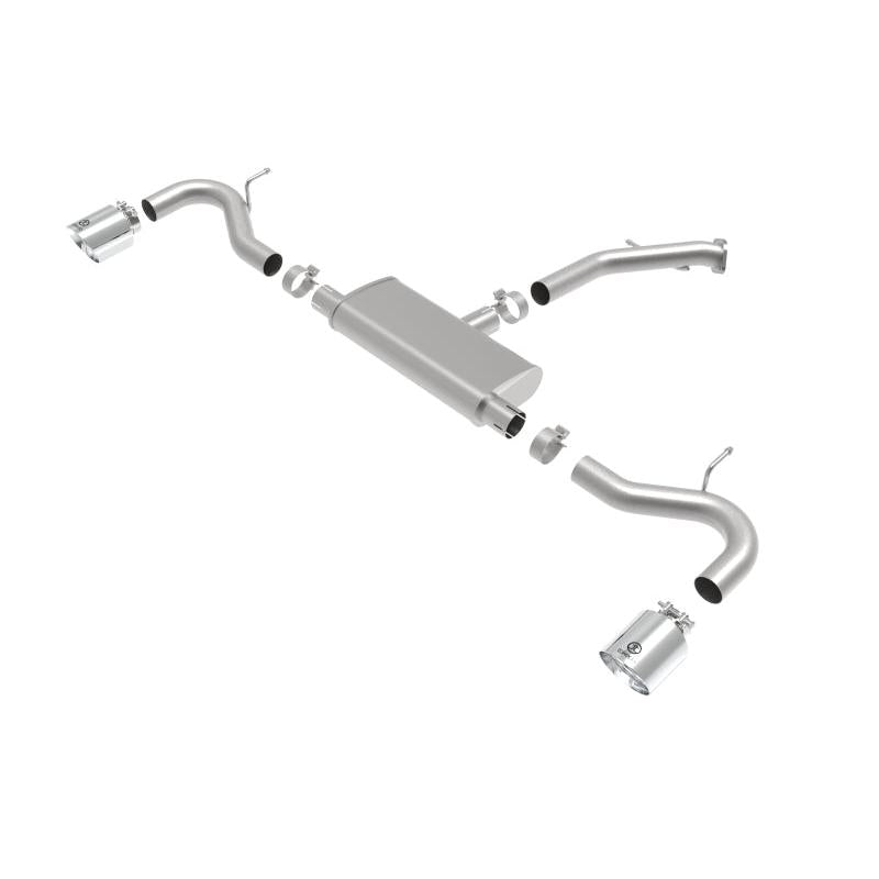 aFe Takeda Series 2.5in 409 SS Axle-Back Exhaust System Polished 18-20 Hyundai Elantra GT L4-1.6L(t)-SR1 Performance