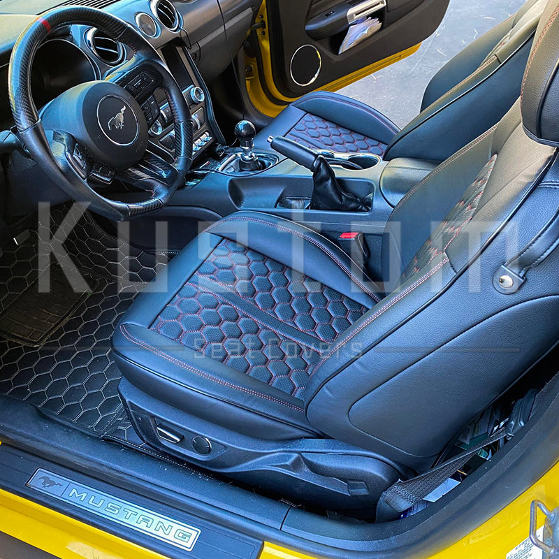 2015+ Ford Mustang Coupe Custom Leather Seat Covers
