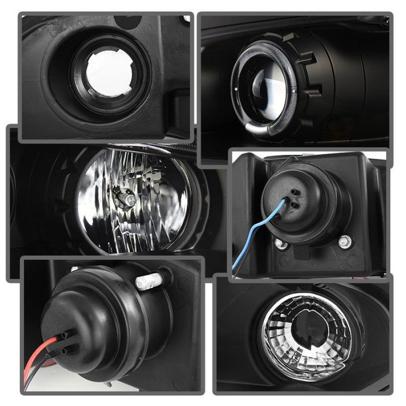 Spyder Mitsubishi Eclipse 97-99 Projector Headlights LED Halo Black High H1 Low H1 PRO-YD-ME97-HL-BK-SR1 Performance
