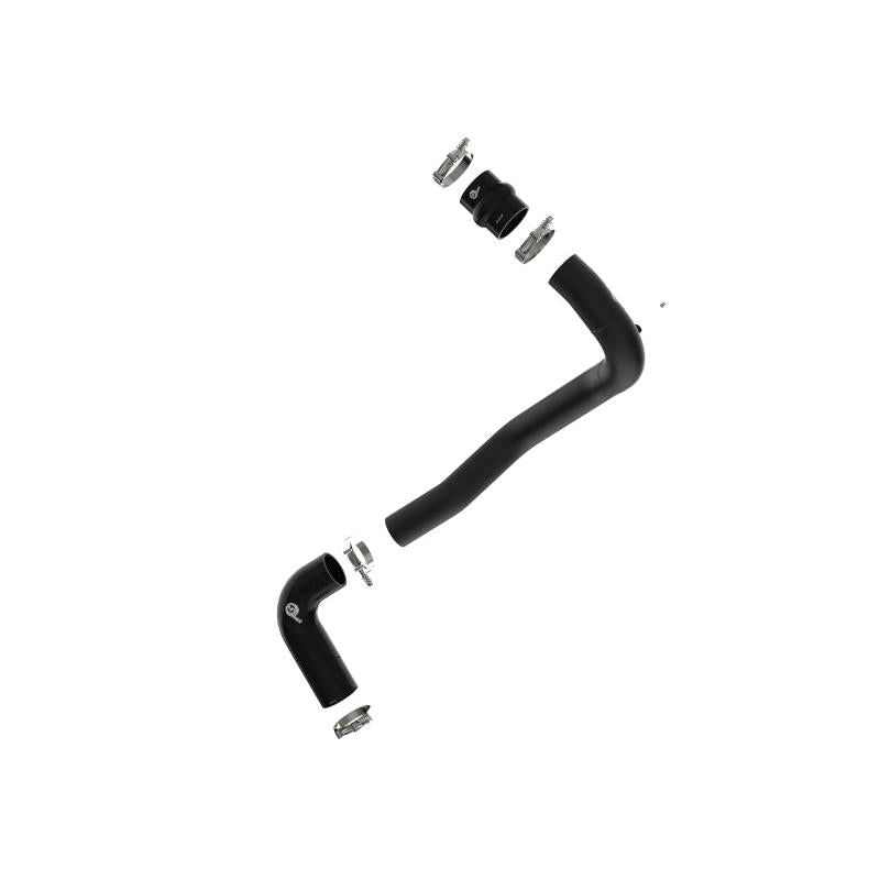 afe 08-10 Ford Trucks V8-6.4L (td) BladeRunner 3 IN Aluminum Hot Charge Pipe - Black-SR1 Performance