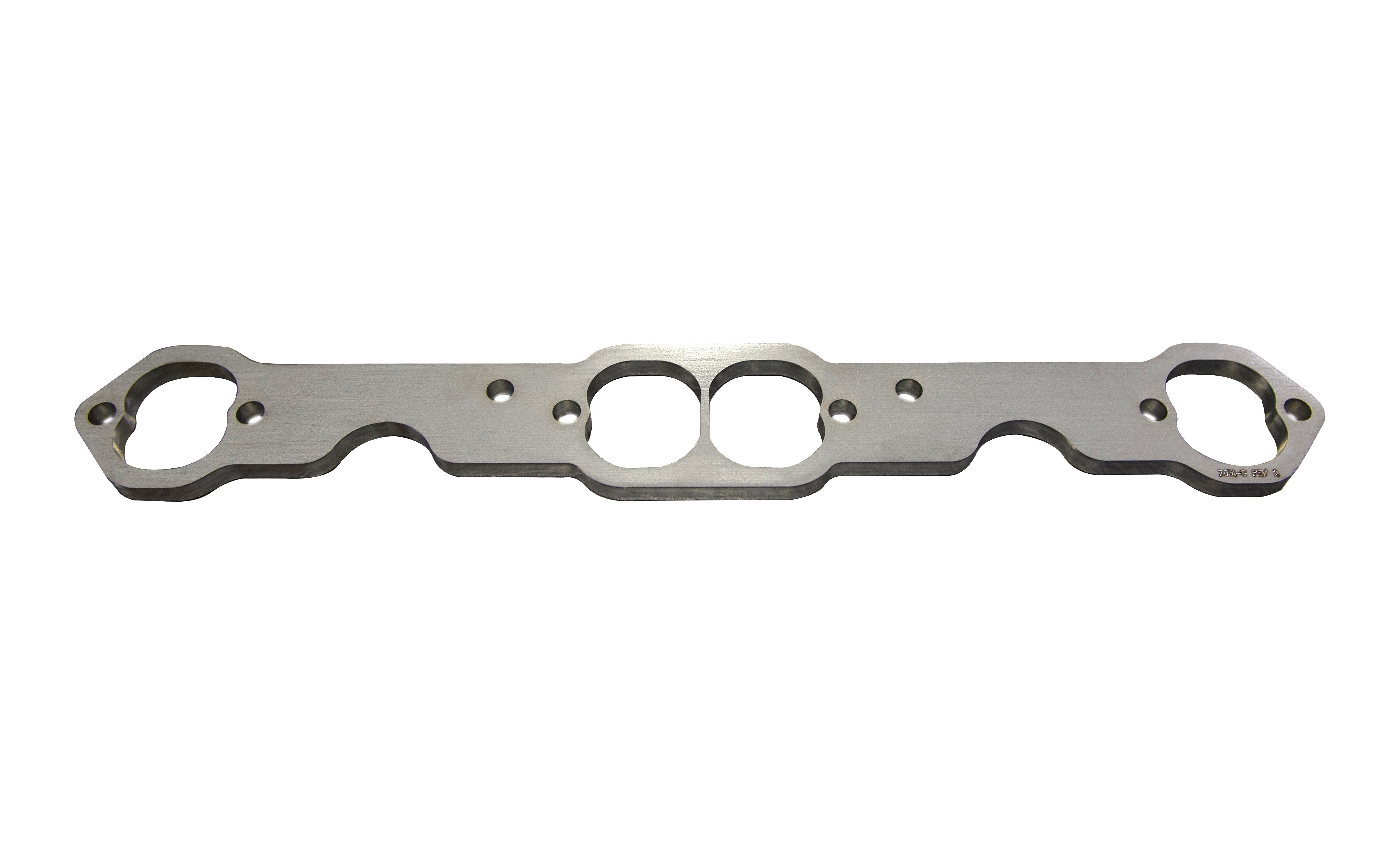 23 Degree SBC Header Flange - 3/8" Thick Stainless - for 1-3/4" Primaries