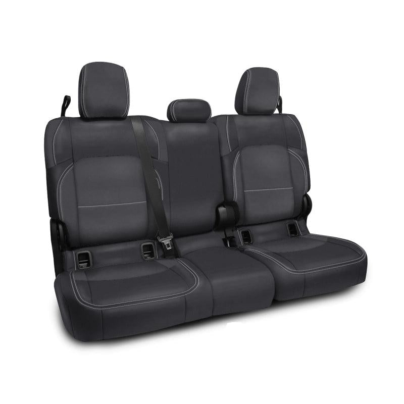 PRP 2020+ Jeep Gladiator JT Rear Bench Cover with Cloth Interior - Black/Grey-SR1 Performance