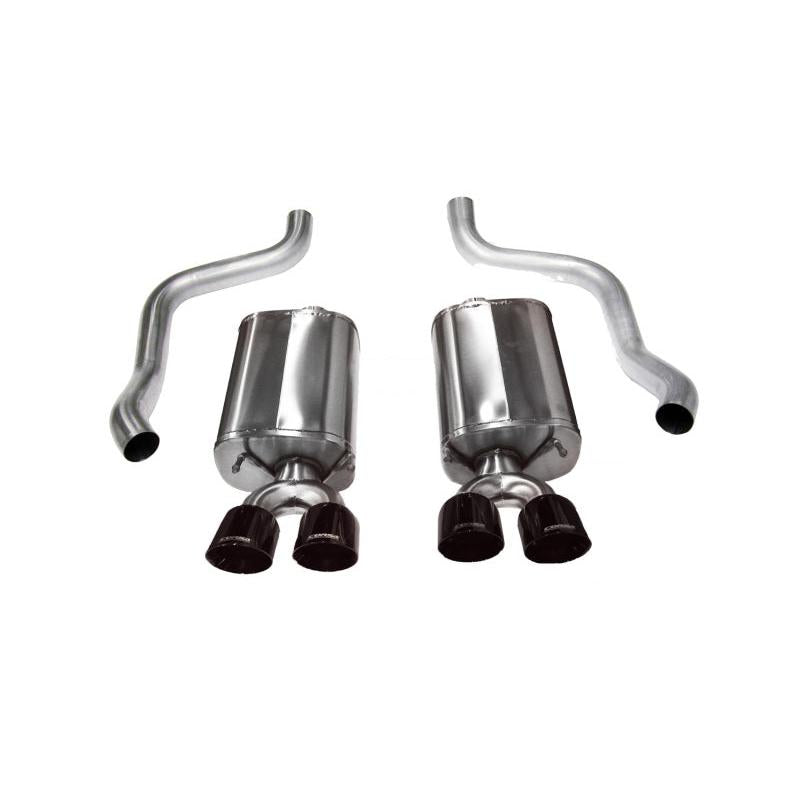 Corsa 2009-2013 Chevrolet Corvette C6 6.2L V8 Black Sport Axle-Back Exhaust-SR1 Performance