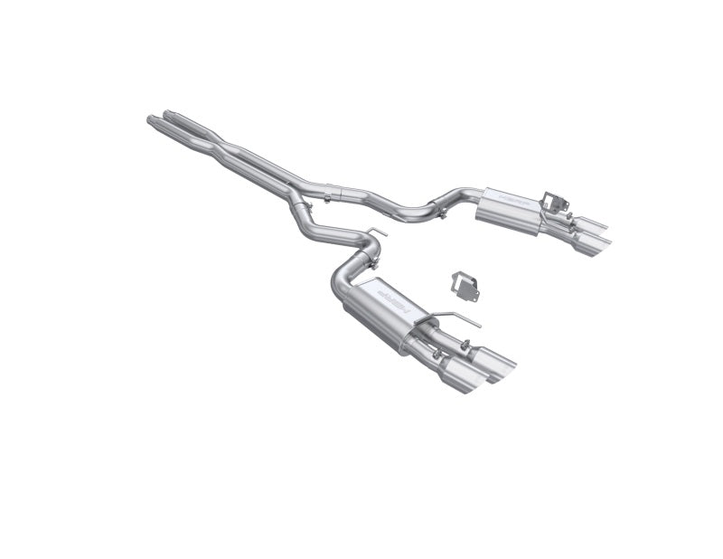 MBRP 2024+ Ford Mustang GT Armor Lite 3in Steet Profile Catback Exhaust - Stainless Steel Tips-SR1 Performance