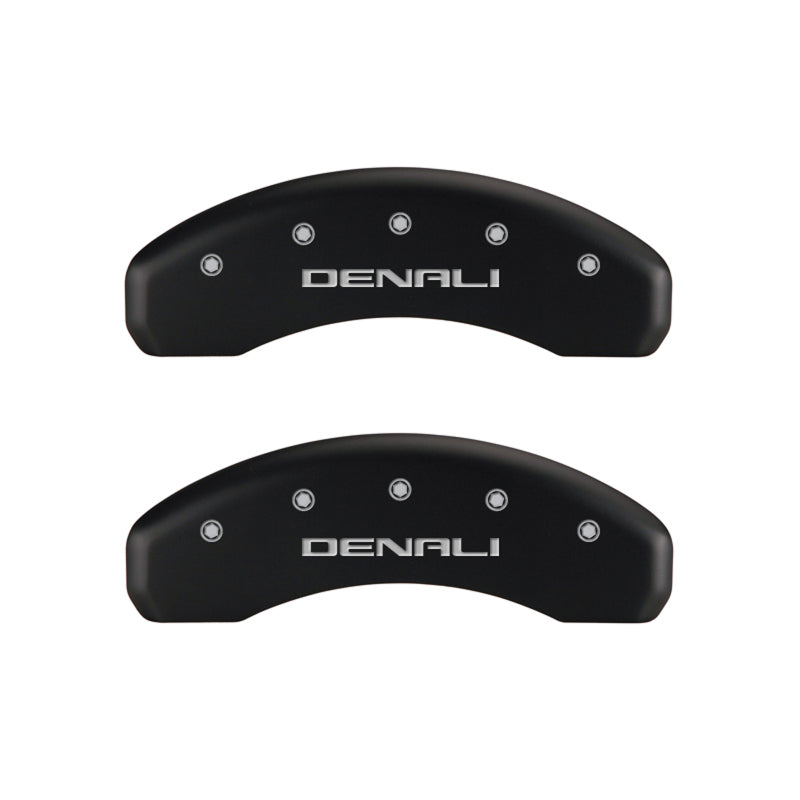 MGP 4 Caliper Covers Engraved Front & Rear Denali Red finish silver-SR1 Performance