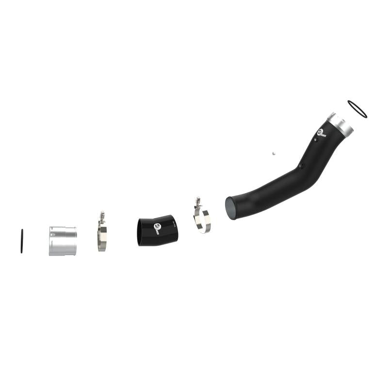 aFe 20-23 GM Diesel Trucks V8 6.6L L5P BladeRunner 3.5in Aluminum Cold Charge Pipe - Black-SR1 Performance