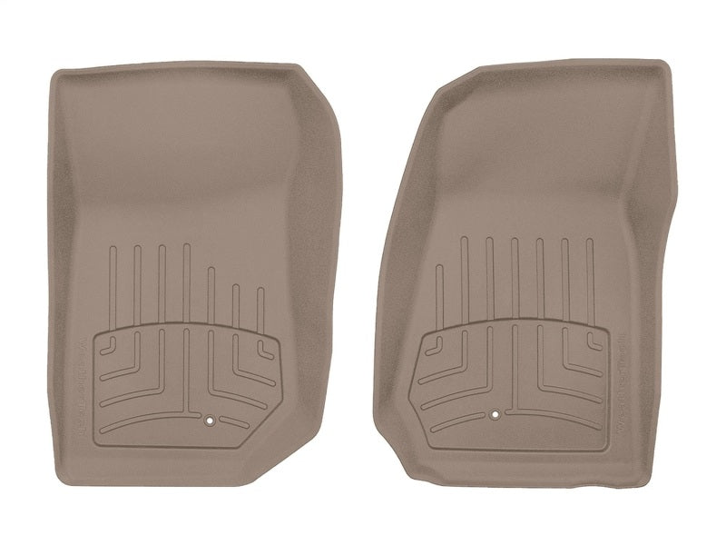 WeatherTech 07-13 Jeep Wrangler 2-Door Front FloorLiner HP in Tan