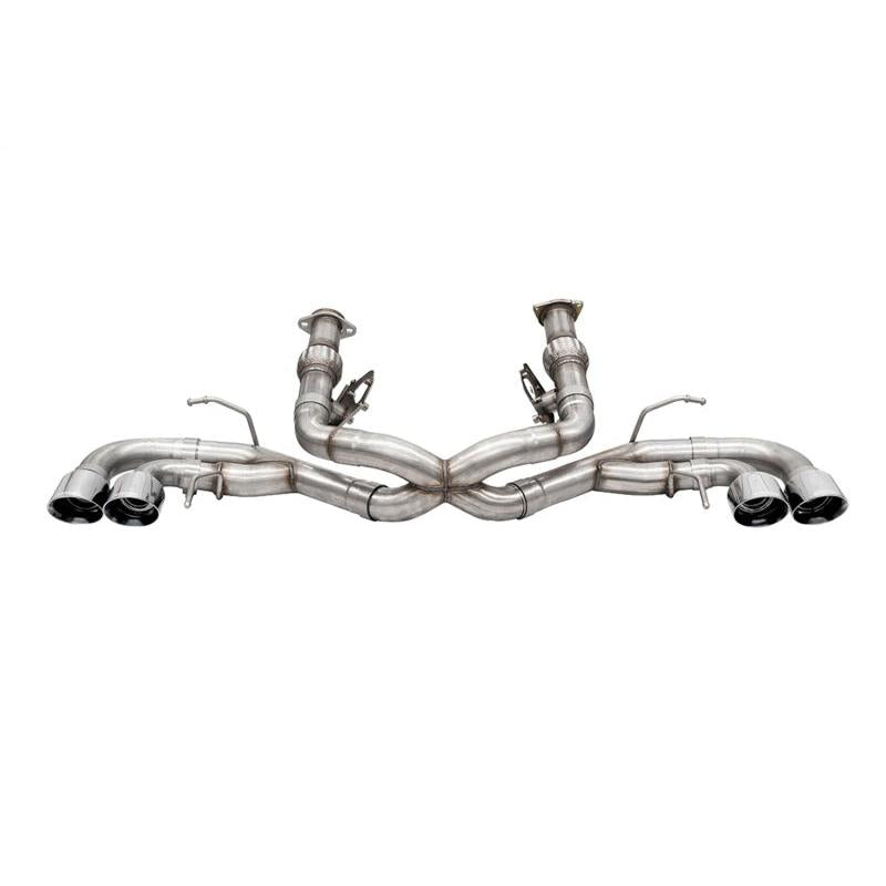 Corsa 2020-24 Corvette C8 3in Xtreme Cat-Back Exhaust 4.5in Pol Quad Tips - Deletes stock AFM Valve-SR1 Performance