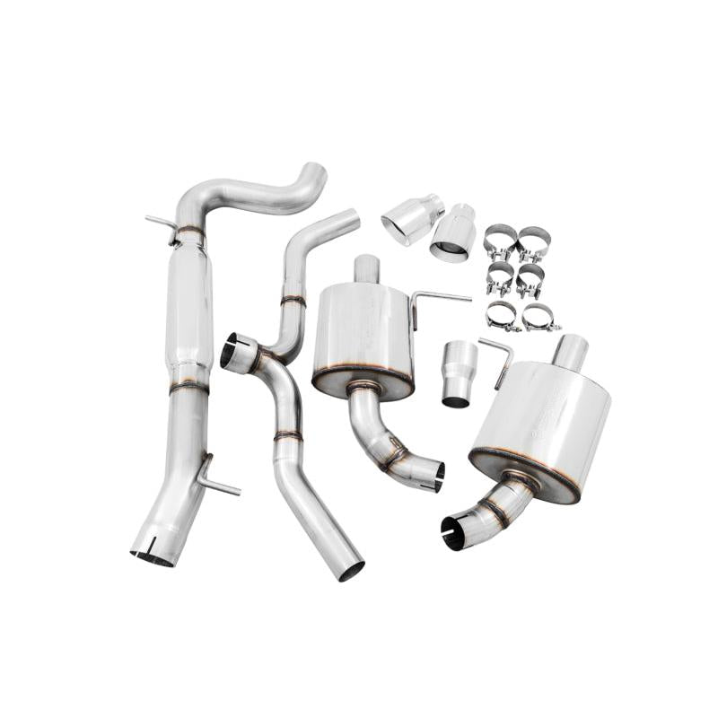 AWE Tuning VW MK7 Golf Alltrack/Sportwagen 4Motion Touring Edition Exhaust - Polished Silver Tips-SR1 Performance