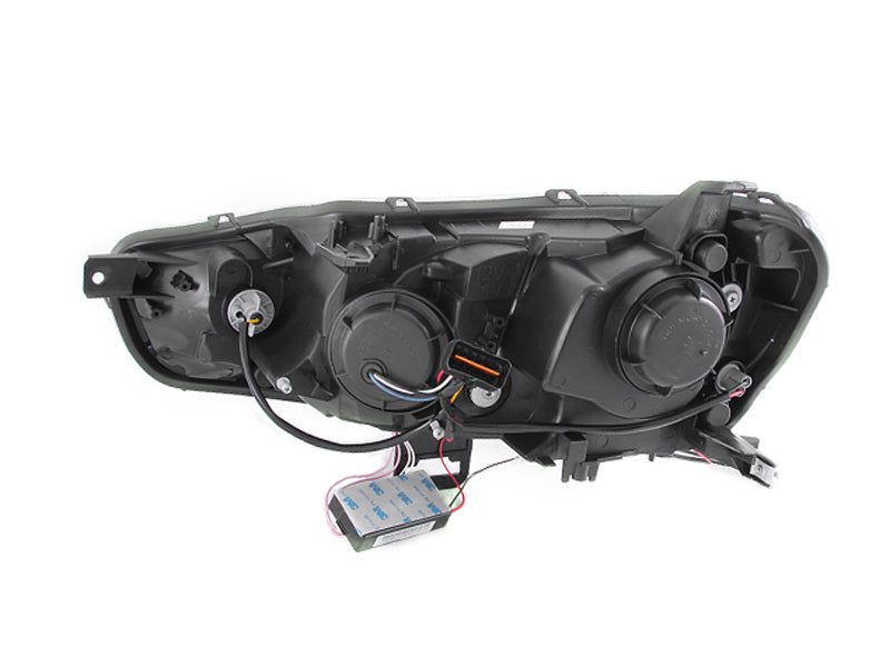 ANZO 2008-2015 Mitsubishi Lancer Projector Headlights w/ Halo Chrome (CCFL)-SR1 Performance