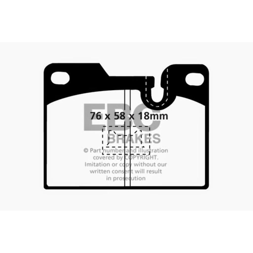EBC Yellowstuff Rear Brake Pads for Porsche 924, 928 and 944 – High-Performance Street & Track Use