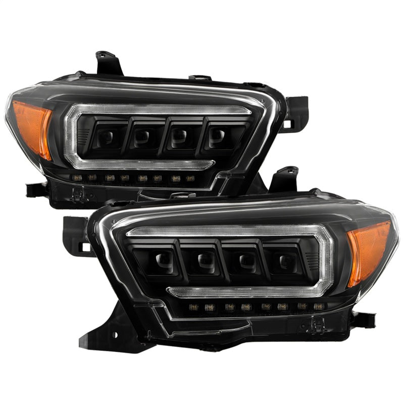 Spyder 16-20 Toyota Tacoma LED Model Only High-Power LED Headlights - Black PRO-YD-TT16LEDAP-BK-SR1 Performance