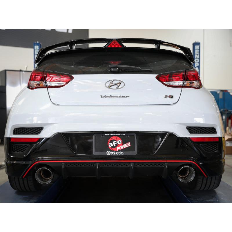 aFe Power Axle Back Exhaust - 19-20 Hyundai Veloster N L4-2.0L (t) w/ Polished tips-SR1 Performance