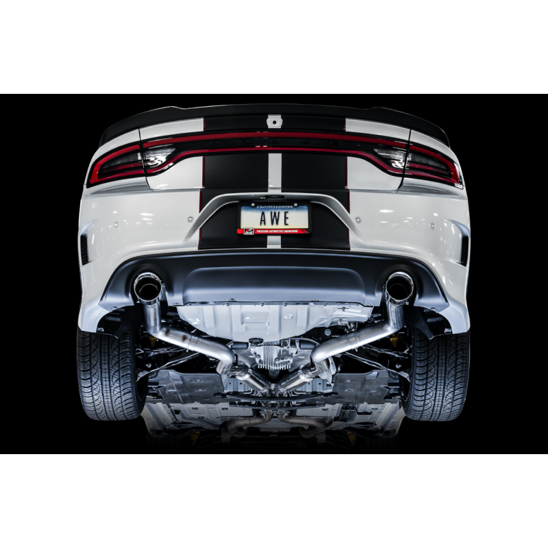 AWE Tuning 2017+ Dodge Charger 5.7L Track Edition Exhaust - Chrome Silver Tips-SR1 Performance