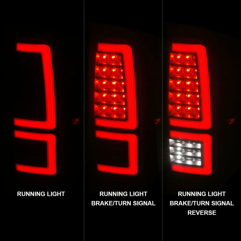 ANZO 2014-2021 Toyota Tundra LED Taillights Black Housing/Clear Lens-SR1 Performance