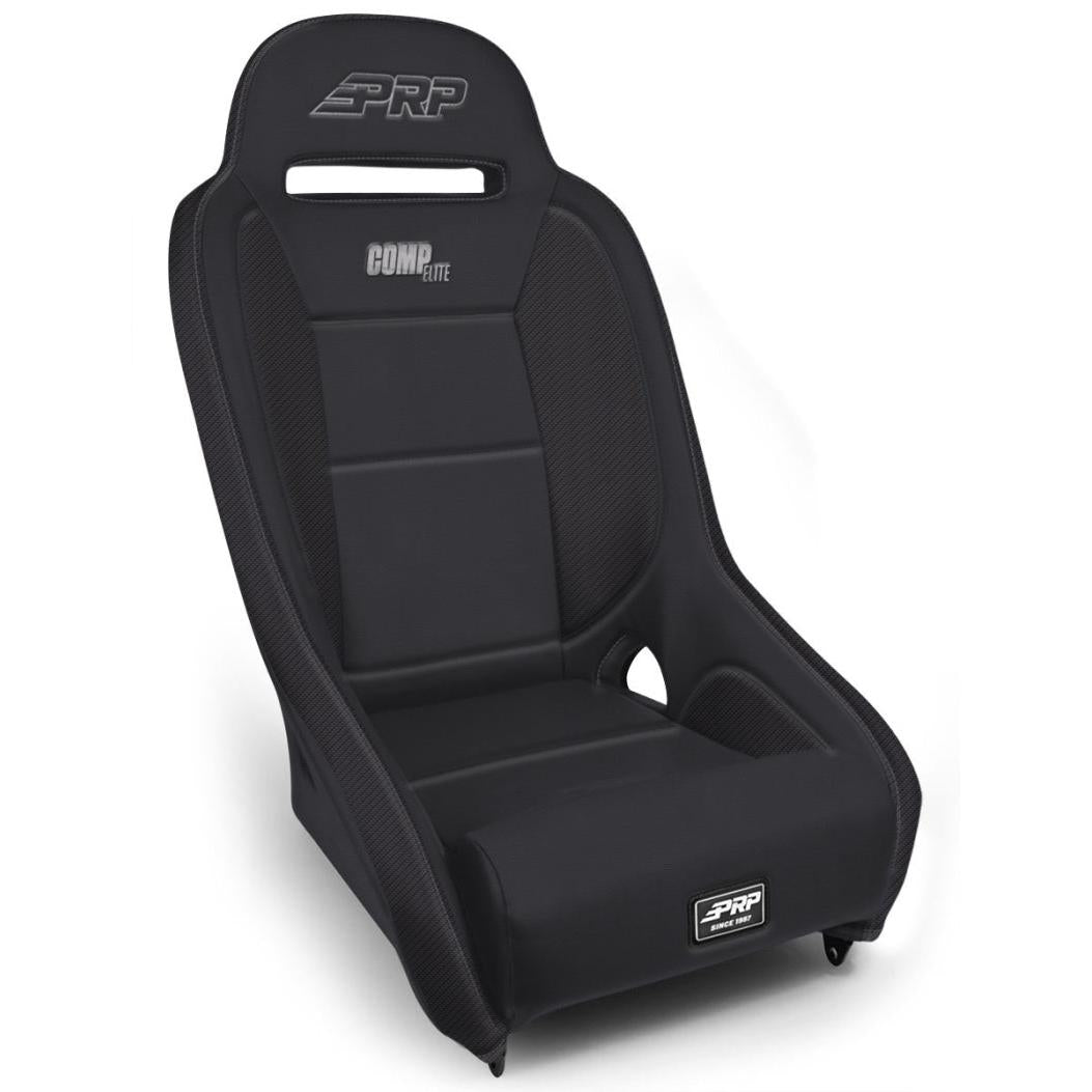 PRP Comp Elite Suspension Seat - Black Vinyl - Black-SR1 Performance