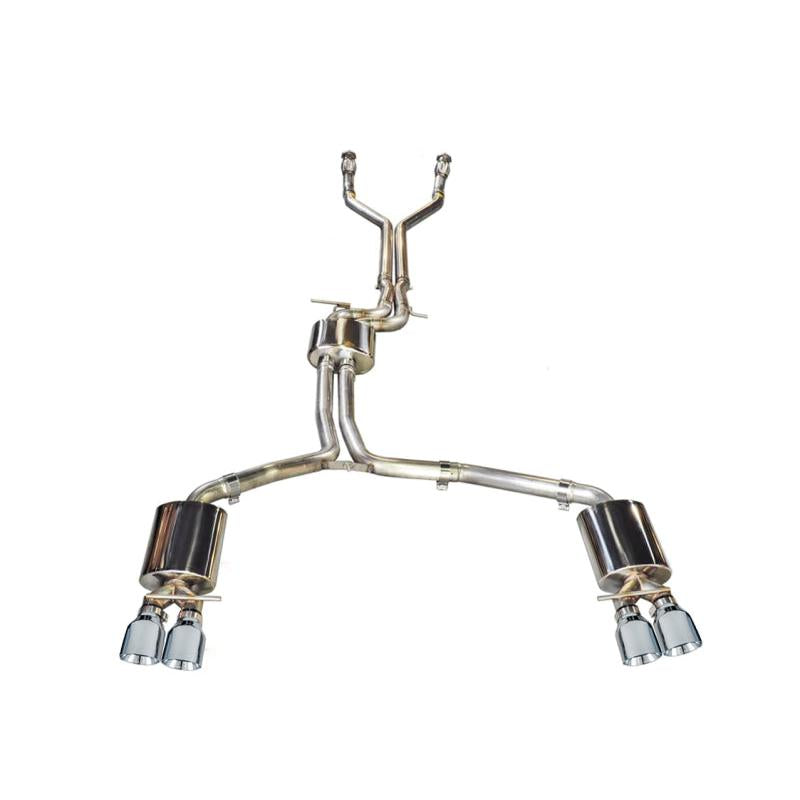 AWE Tuning Audi C7 / C7.5 S7 4.0T Touring Edition Exhaust - Polished Silver Tips-SR1 Performance
