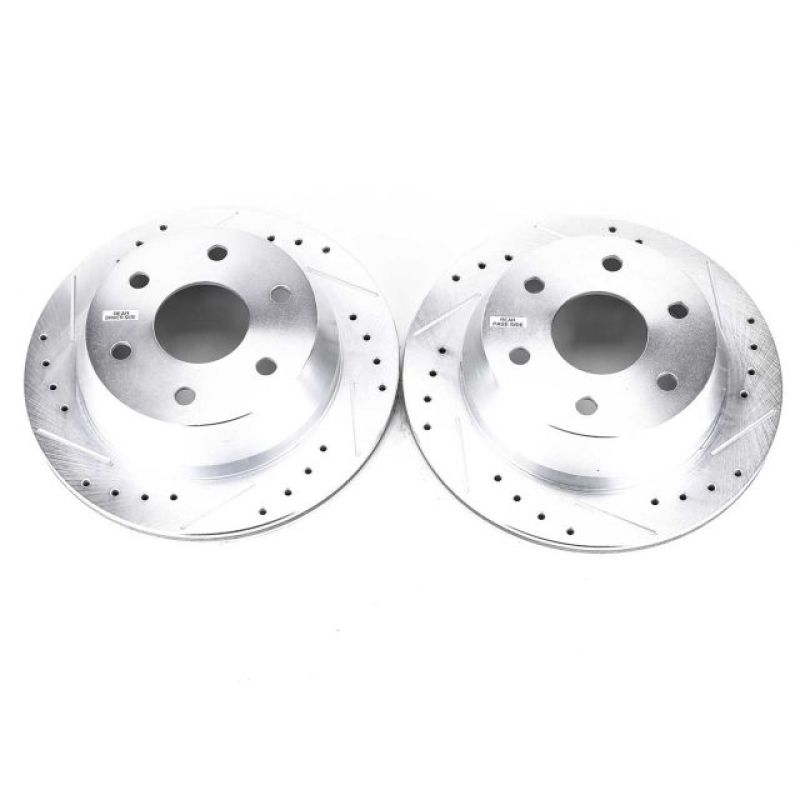Power Stop 03-05 Chevrolet Astro Rear Evolution Drilled & Slotted Rotors - Pair-SR1 Performance