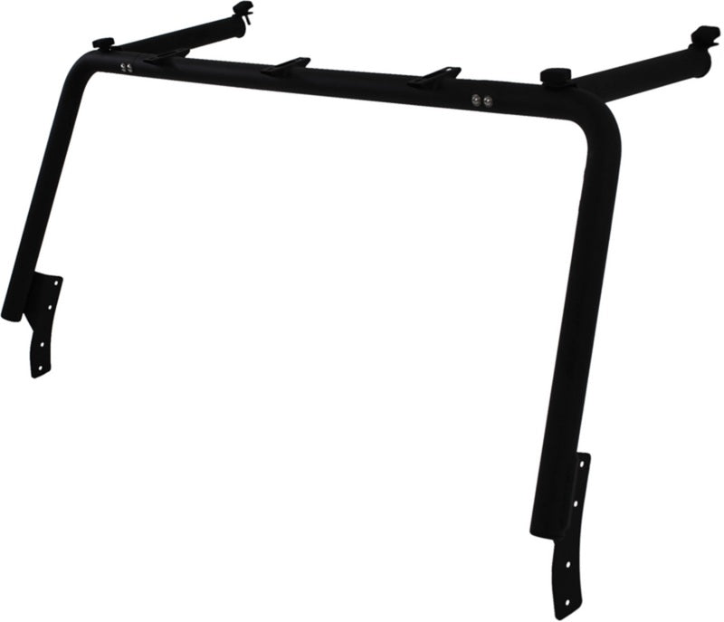 MBRP 07-10 Jeep Wrangler JK Front Roof Rack Extension (2 Door) Black Coated-SR1 Performance