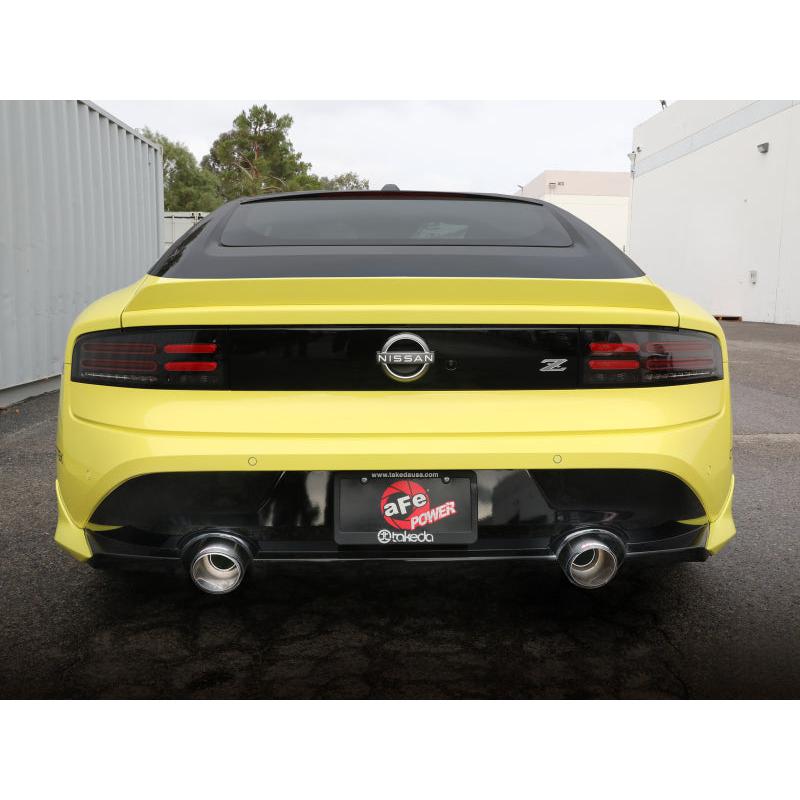 aFe 2023 Nissan Z V6-3.0L (tt)Takeda Stainless Steel Axle-Back Exhaust System w/ Carbon Fiber Tip-SR1 Performance