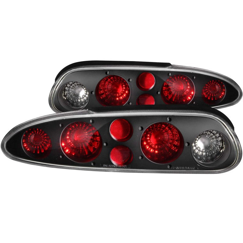 ANZO 1993-2002 Chevrolet Camaro Taillights Black-SR1 Performance