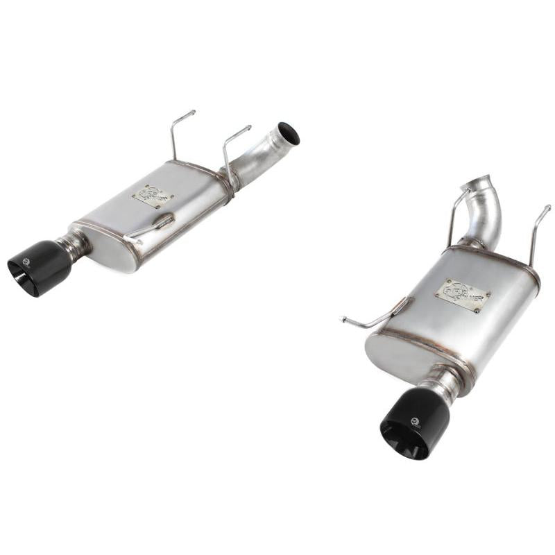 aFe MACHForce XP Exhaust 11-14 Ford Mustang GT V8-5.0L 3in. Stainless Steel Axle-Back w/Black Tips-SR1 Performance