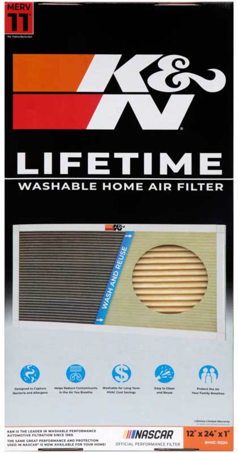 K&N HVAC Filter - 12 x 24 x 1-SR1 Performance