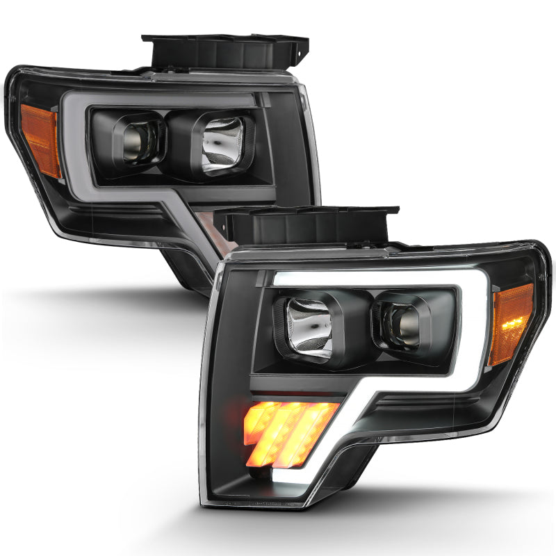 ANZO 2009-2014 Ford F-150 Projector Light Bar G4 H.L. Black Amber-SR1 Performance