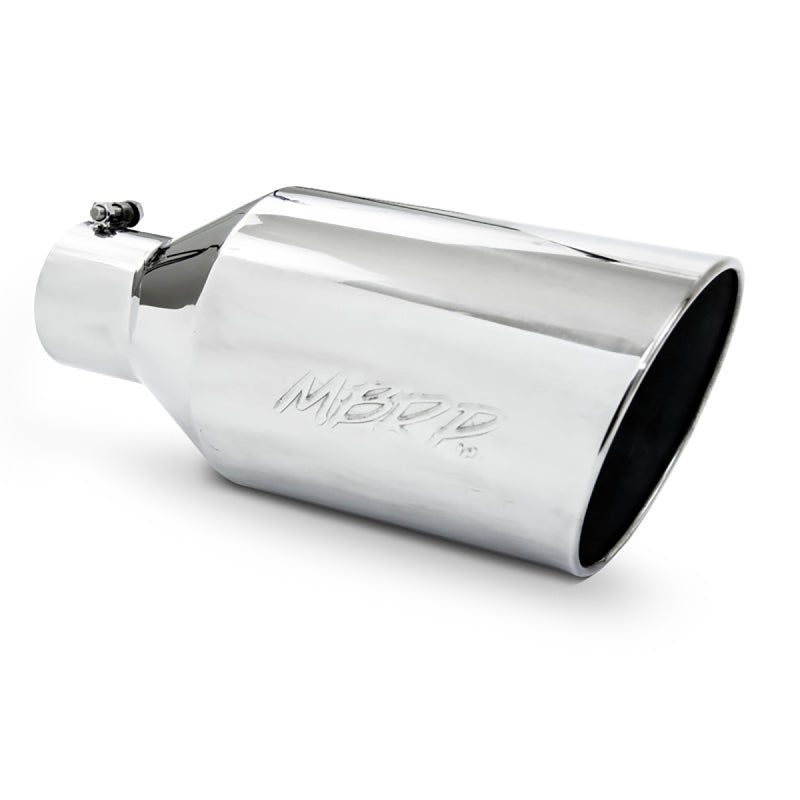 MBRP Universal Tip 8in O.D. Rolled End 4in inlet 18in length T304-SR1 Performance