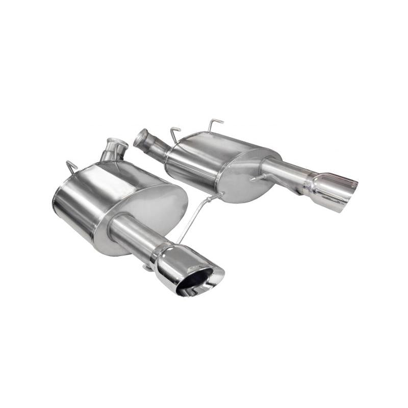 Corsa 2011-2014 Ford Mustang GT/Boss 302 5.0L V8 Polished Sport Axle-Back Exhaust-SR1 Performance