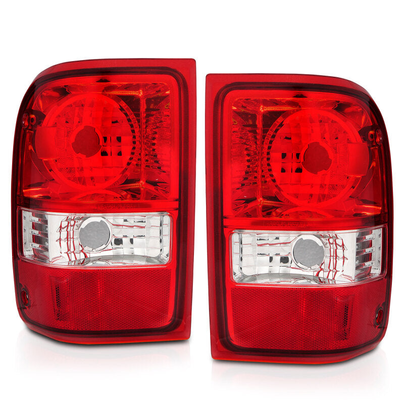 ANZO 2001-2011 Ford Ranger Taillights w/ Red/Clear Lens (OE Replacement) Pair-SR1 Performance