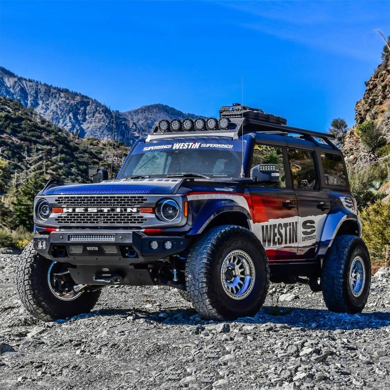 Superwinch 21-24 Ford Bronco Hidden Winch Mount - Black-SR1 Performance