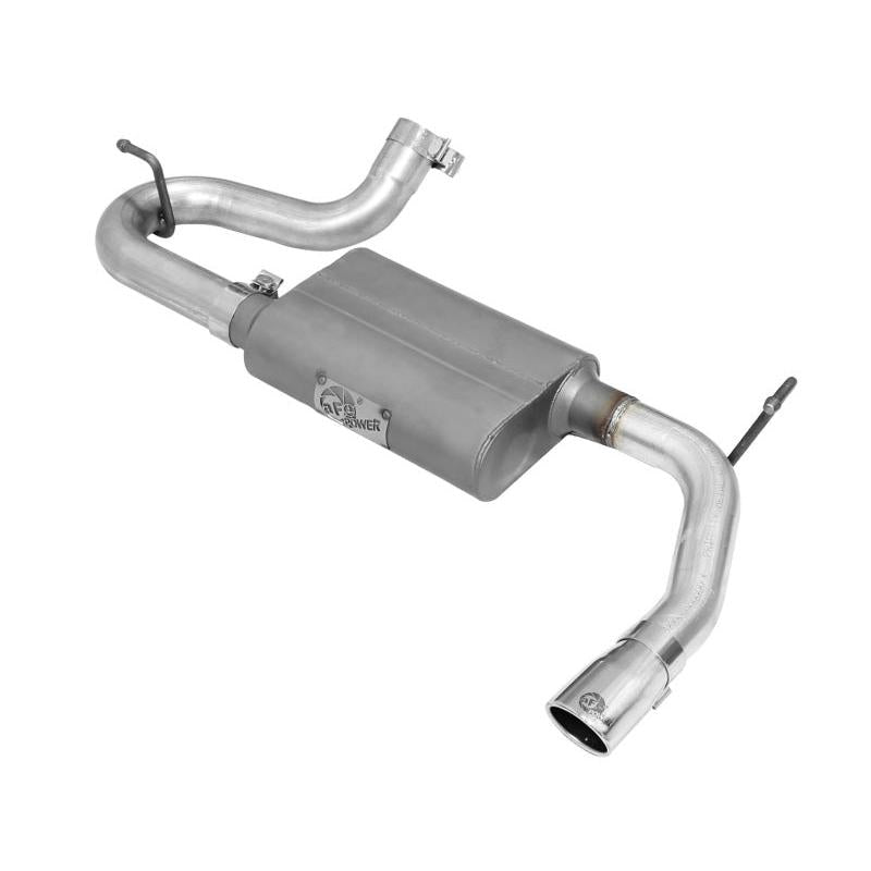 aFe Scorpion 2-1/2in Alum Steel Axle-Back Exhaust w/Polished Tip 07-18 Jeep Wrangler JK V6-3.6/3.8L-SR1 Performance