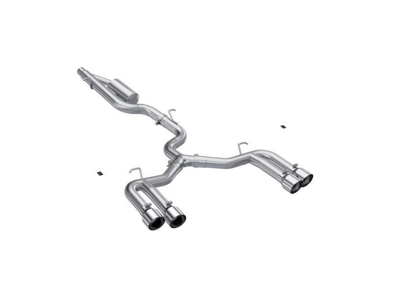 MBRP 22-24 Audi S3 2.0L Armor Pro T304 SS 3in Cat-Back Quad Split Rear Exhaust - Valve Delete-SR1 Performance