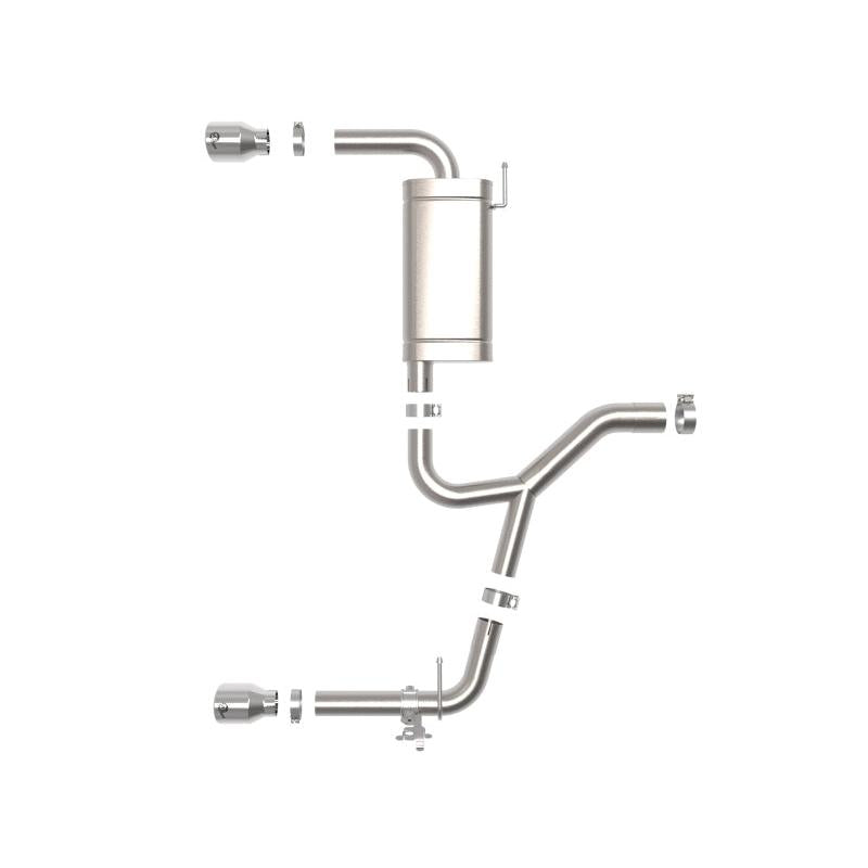 aFe 15-21 BMW X1 F48 L4 2.0L (t) MACH Force-Xp 3 to 2-1/2 IN SS Axle-Back Exhaust w/Polished Tip-SR1 Performance