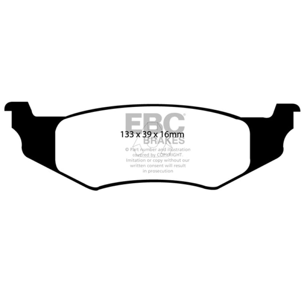 EBC Yellowstuff Rear Brake Pads for Chrysler PT Cruiser 2004-2009 – High-Performance Street and Track Use