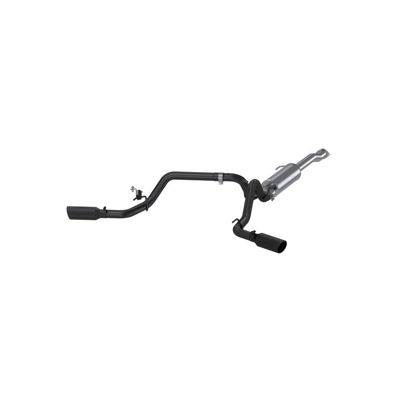 MBRP 2016 Toyota Tacoma 3.5L 3in Cat Back Dual Split Side Black-SR1 Performance