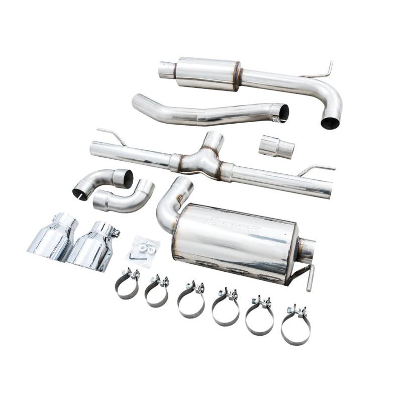 AWE 2022 VW GTI MK8 Touring Edition Exhaust - Chrome Silver Tips-SR1 Performance