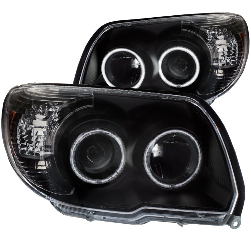 ANZO 2006-2009 Toyota 4Runner Projector Headlights w/ Halo Black-SR1 Performance