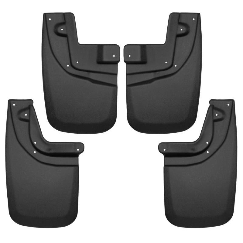 Husky Liners 05-15 Toyota Tacoma w/ OEM Fender Flares Front and Rear Mud Guards - Black-SR1 Performance