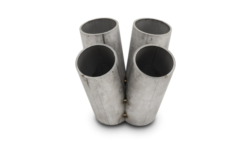 Vibrant 4 into 1 SS Turbo Manifold Merge Collector for T4 Divided Flange (48mm Pipe OD 4.5in tall)
