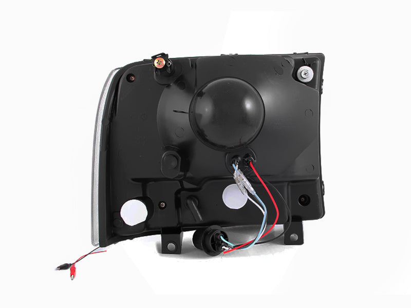 ANZO 2000-2004 Ford Excursion Crystal Headlights Chrome w/ LED 1pc-SR1 Performance