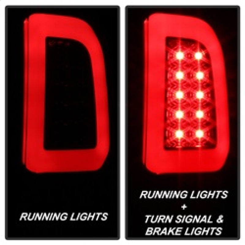 Spyder 97-03 Ford F150 Stylsd. F250 V3 Lght Bar LED Tail Lights - Blk Smk ALT-YD-FF15097V3-LBLED-BSM-SR1 Performance