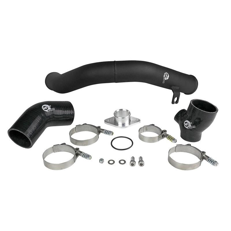 aFe BladeRunner 2.5in Aluminium Hot Side Charge Pipe 15-20 Subaru WRX 2.0T - Black-SR1 Performance