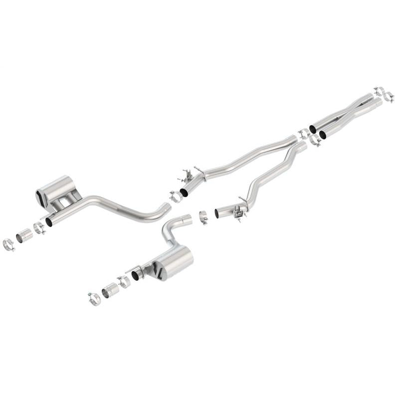 Borla 15-16 Dodge Challenger Hellcat 6.2L V8 ATAK w/ Valve Simulator CB Exhaust Factory Valance-SR1 Performance