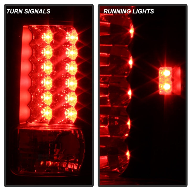 Spyder Ford F150 Styleside 04-08 (Not Fit Heritage & SVT)LED Tail Lights Black ALT-YD-FF15004-LED-BK-SR1 Performance