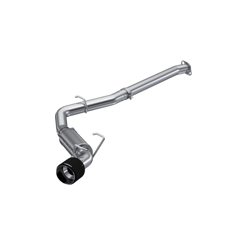 MBRP 12-22 Subaru BRZ 17-22 Toyota GR86 Stainless Steel 3in Cat-Back-Single Rear Exit w Carbon Tips-SR1 Performance
