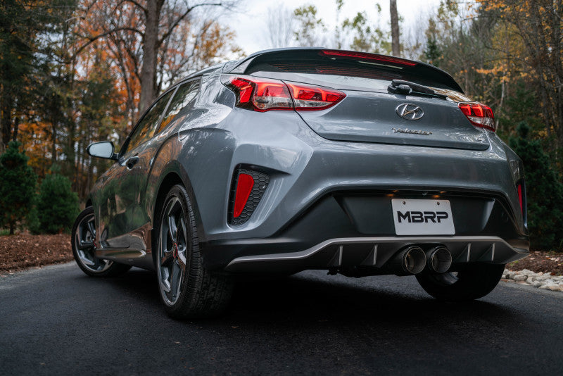2019+ MBRP Hyundai Veloster Turbo Cat Back - T304 Stainless - Carbon Fiber Tip-SR1 Performance