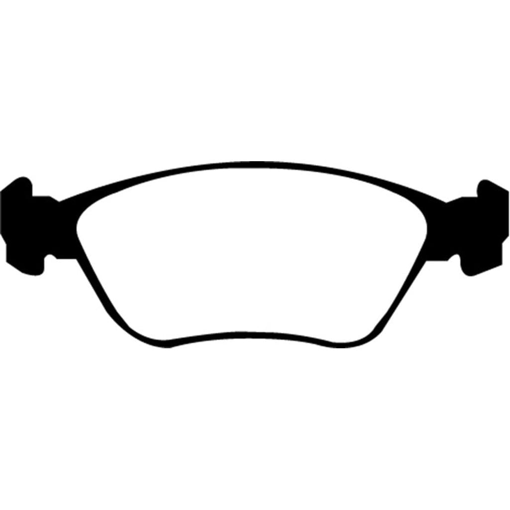 EBC Redstuff Ceramic Low Dust Front Brake Pads for Volvo C70 and V70 (Part No. DP31362C)